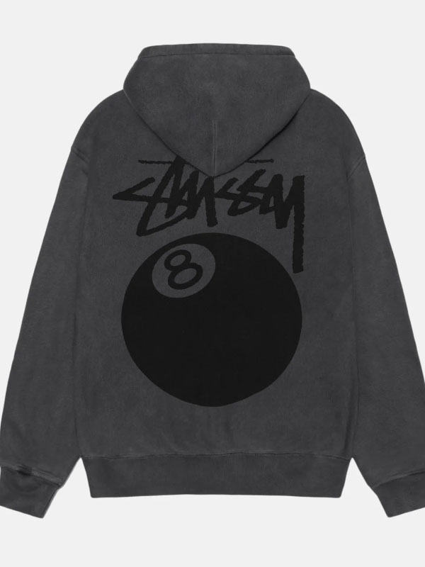 Unisex Stussy 8 Ball Logo Pullover Hoodie