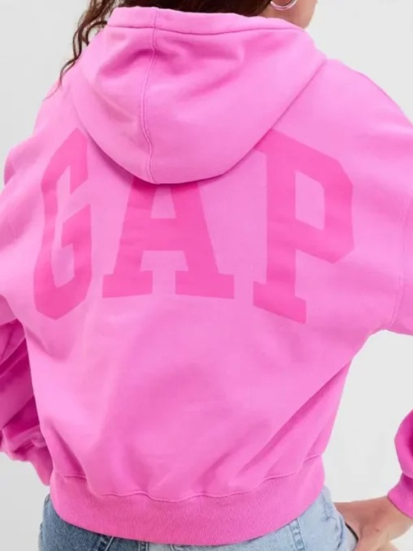 Unisex Project Gap Vintage Soft Logo Pink Hoodie
