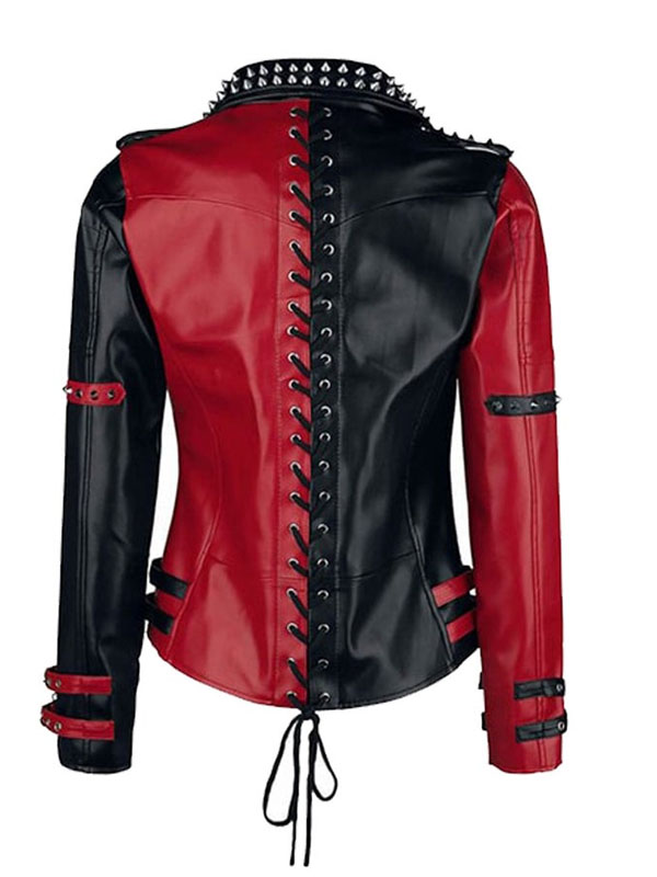 WWE Toni Storm Zipper Design Studded Leather Jacket