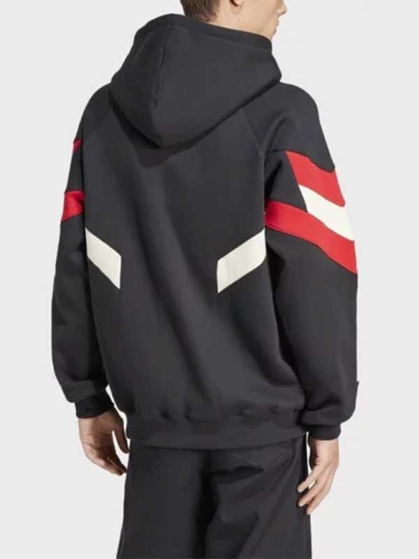 2024 Adidas Manchester United Pullover Black Hoodie