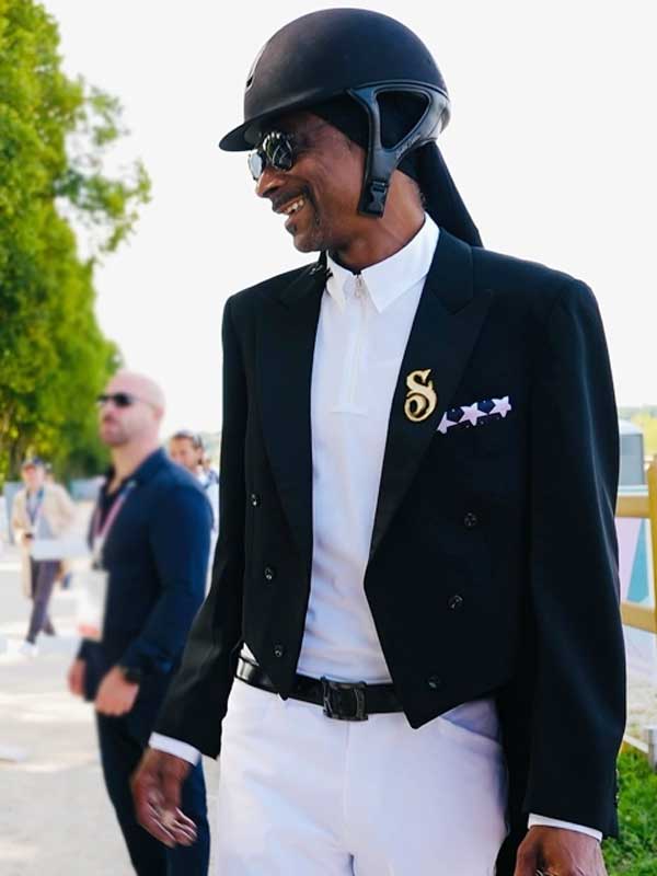 2024 Paris Olympic Snoop Dogg Black Tailcoat