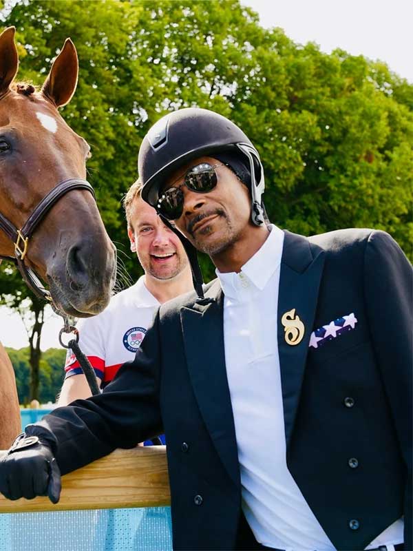 2024 Paris Olympic Snoop Dogg Black Tailcoat