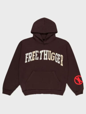 CJ X Cactus Plant Flea Market Free Thugger Brown Hoodie