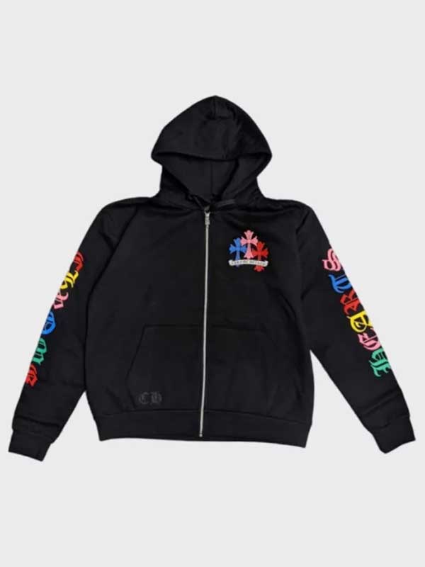 Cross Cemetery Chrome Hearts Multi Color Black Hoodie