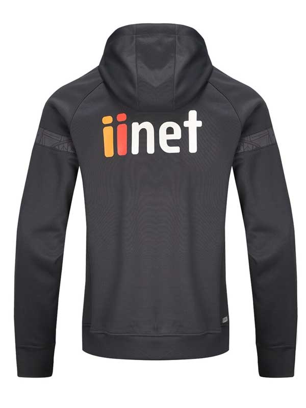 Hawthorn Hawks 2024 ISC Half Zip Black Pullover Hoodie