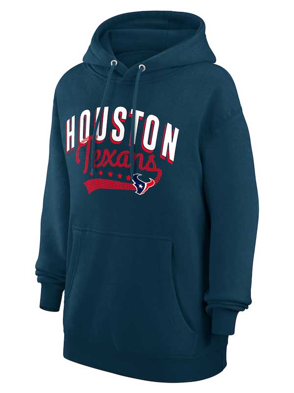 Houston Texans G-III Banks Filigree Fleece Pullover Hoodie