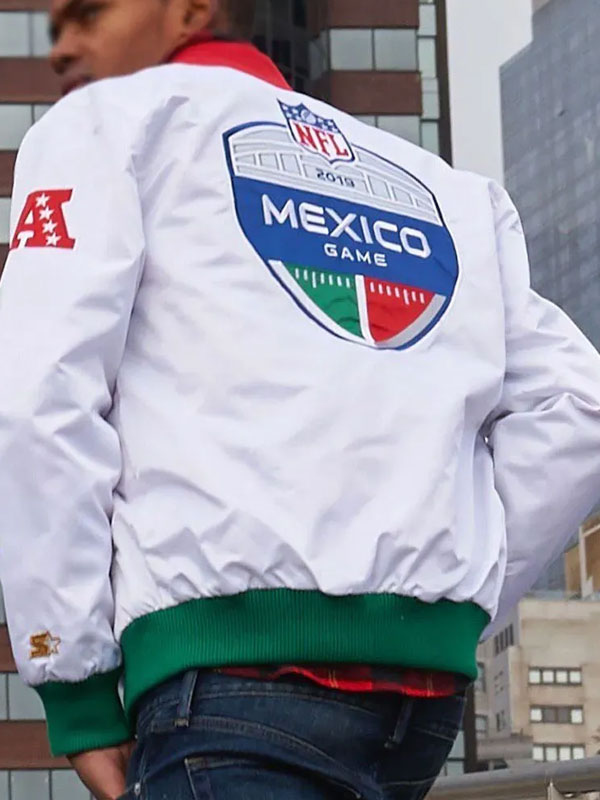 Kansas City Chiefs Mexico White Satin Jacket