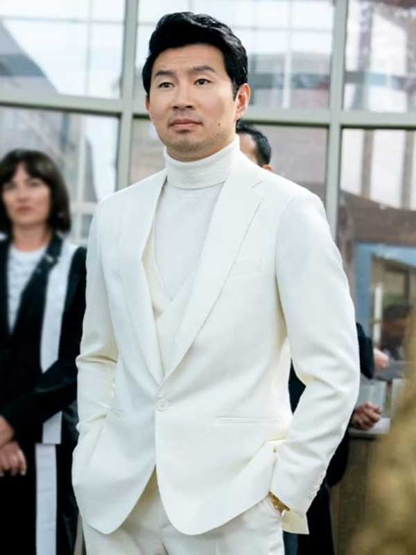 Louis Lewis Jackpot 2024 Simu Liu White Suit