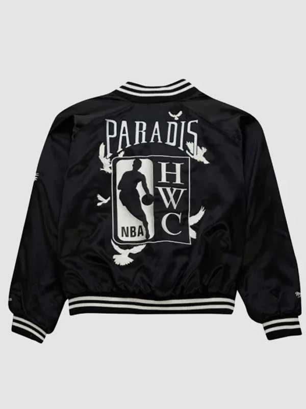 M&N x NBA x 3.Paradis Black Varsity Jacket