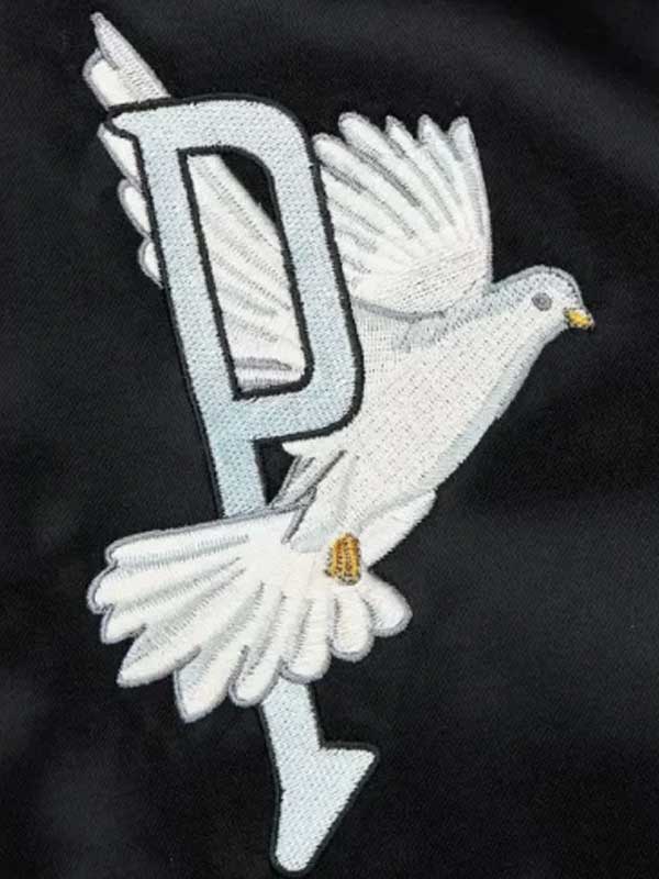 M&N x NBA x 3.Paradis Black Varsity Jacket