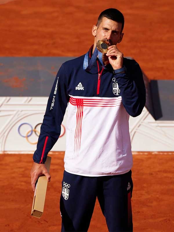 Novak Djokovic Paris 2024 Olympics Team Serbia Tracksuit