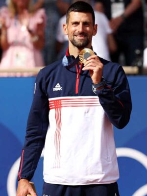 Novak Djokovic Paris 2024 Olympics Team Serbia Tracksuit