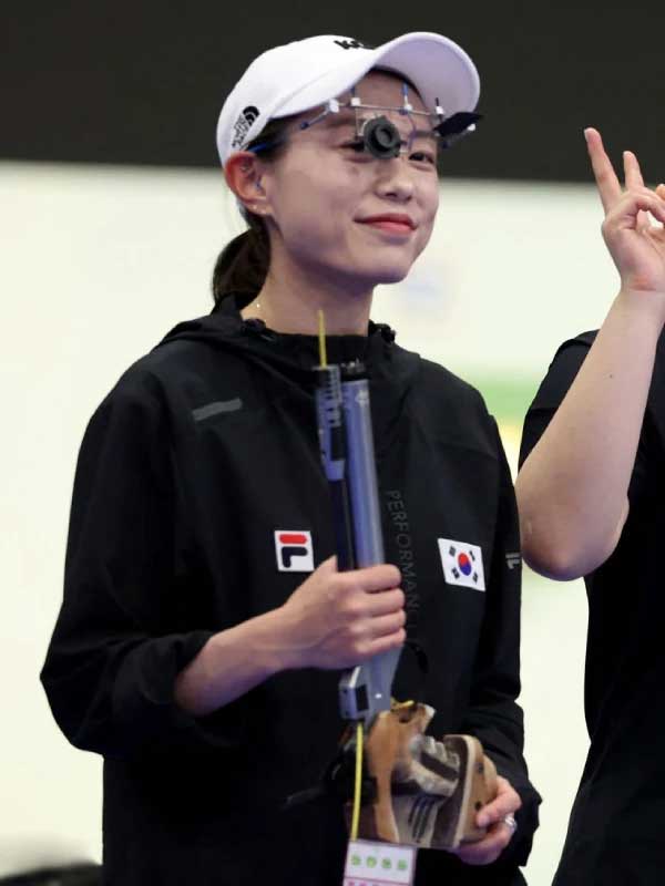 Olympic 2024 Fila Yeji Kim Korea Cyborg Black Jacket