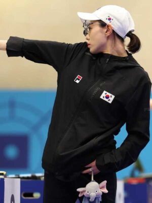 Olympic 2024 Fila Yeji Kim Korea Cyborg Black Jacket