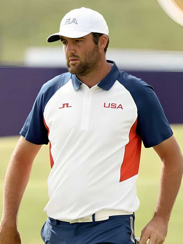 Olympics Team USA Scottie Scheffler Golf Shirt