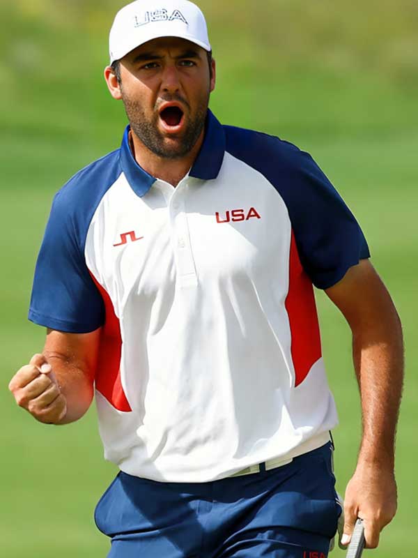 Olympics Team USA Scottie Scheffler Golf Shirt