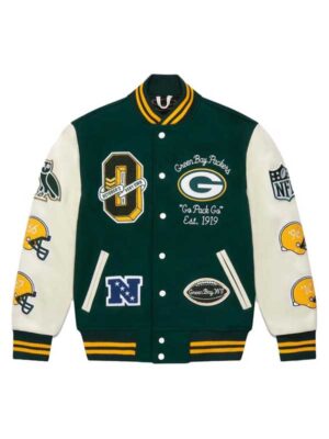 OVO x NFL Green Bay Packers Varsity Bomber Jacket