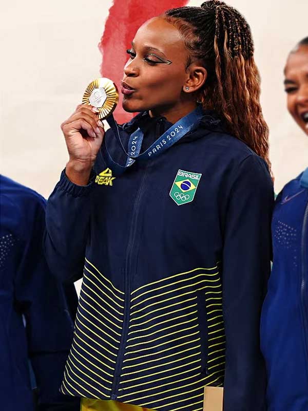 Paris 2024 Olympics Rebeca Andrade Team Brazil Jacket
