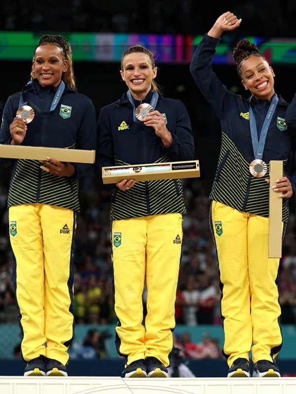 Paris 2024 Olympics Rebeca Andrade Team Brazil Jacket