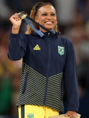 Paris 2024 Olympics Rebeca Andrade Team Brazil Jacket