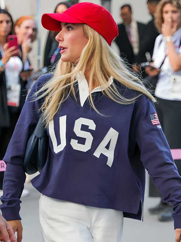 Paris Olympics 2024 Emma Roberts Team USA Cropped Shirt