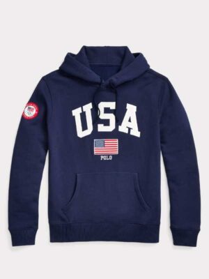 Paris Olympics 2024 Team USA Fleece Blue Hoodie