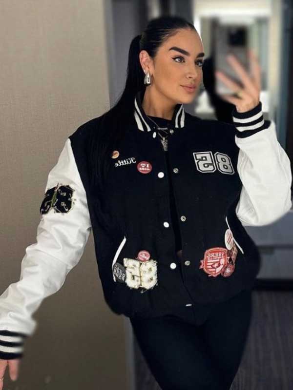 San Francisco 49ers Claire Kittle Varsity Letterman Jacket