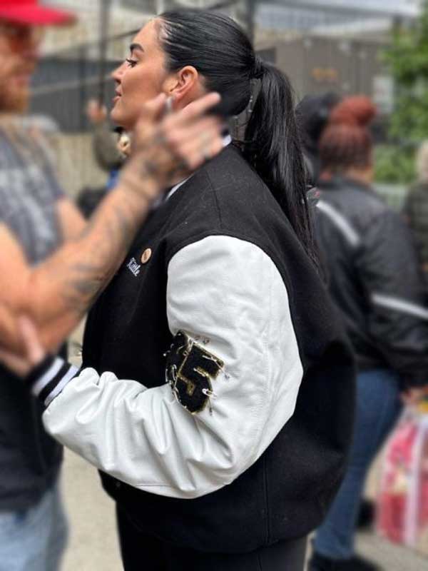 San Francisco 49ers Claire Kittle Varsity Letterman Jacket