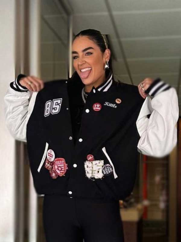 San Francisco 49ers Claire Kittle Varsity Letterman Jacket