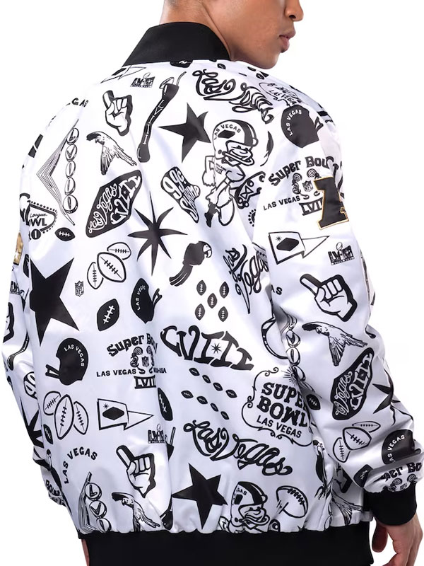 Super Bowl LVIII Starter Gold Bar Casino Printed Jacket
