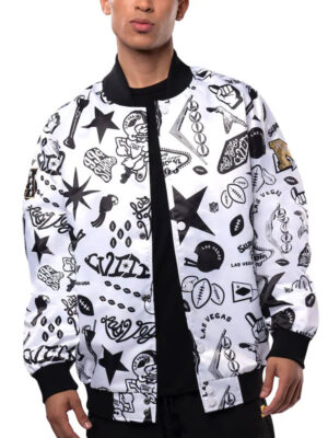 Super Bowl LVIII Starter Gold Bar Casino Printed Jacket