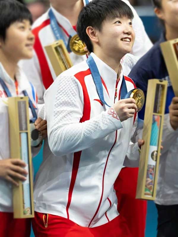 Team China Paris 2024 Olympics White Uniform Jacket