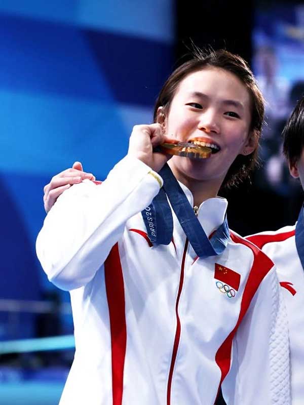 Team China Paris 2024 Olympics White Uniform Jacket