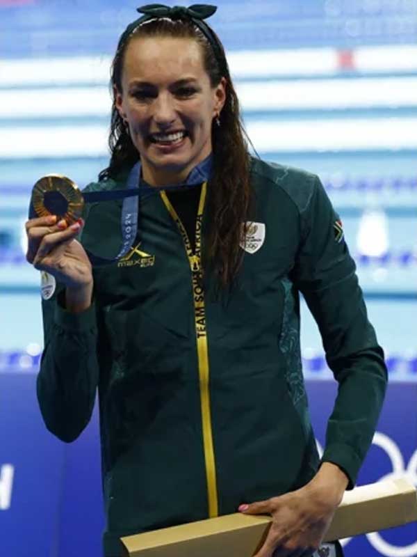 Team South Africa Paris 2024 Olympics Tatjana Smith Green Jacket