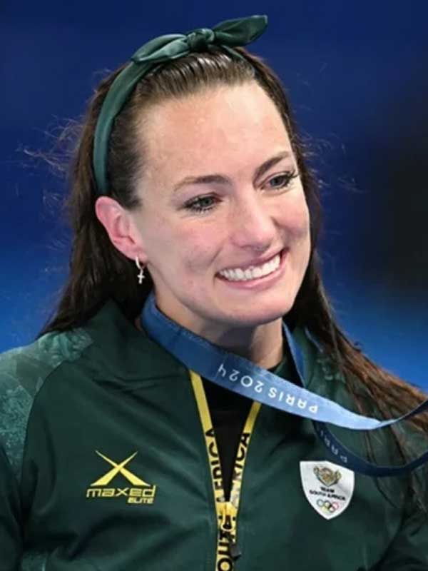 Team South Africa Paris 2024 Olympics Tatjana Smith Green Jacket