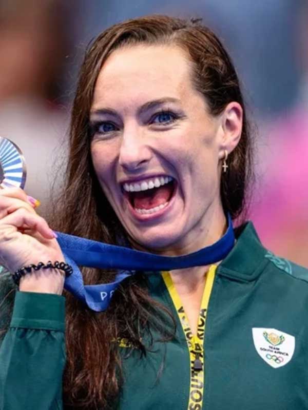 Team South Africa Paris 2024 Olympics Tatjana Smith Green Jacket