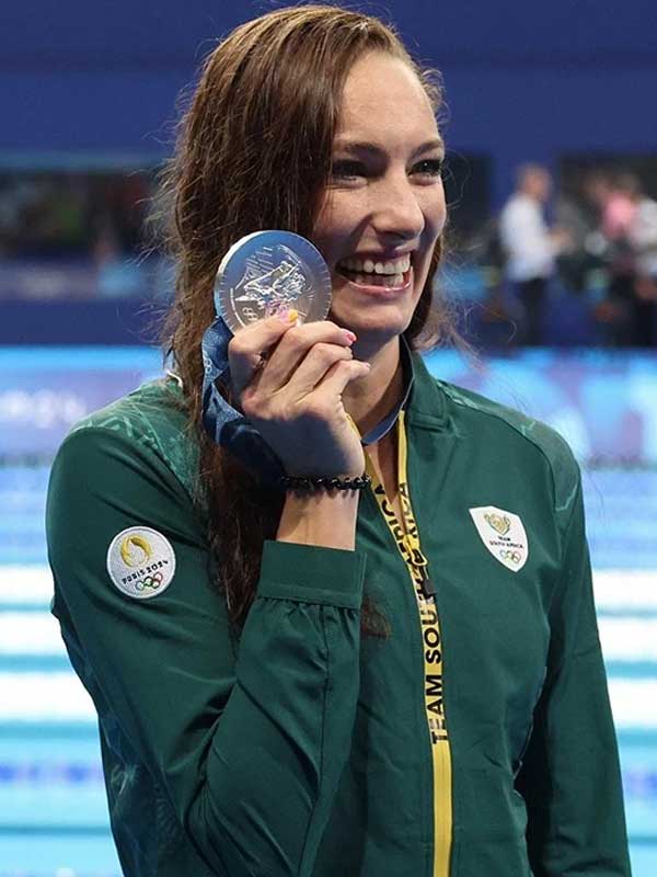 Team South Africa Paris 2024 Olympics Tatjana Smith Green Jacket