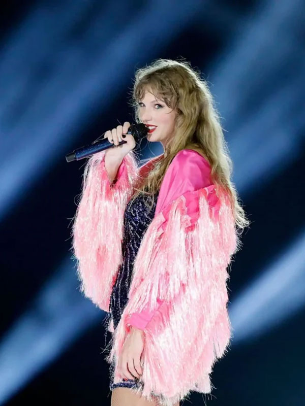 The Eras Tour Taylor Swift Magenta Karma Jacket