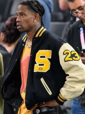 Travis Scott Paris Olympics 2024 Bomber Jacket