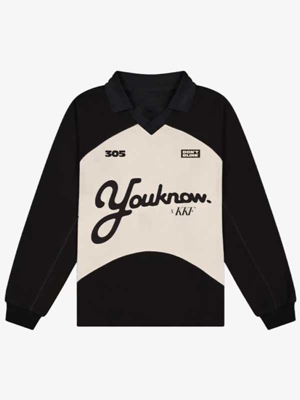 Unisex Football KKF Black PUllover Fleece Hoodie