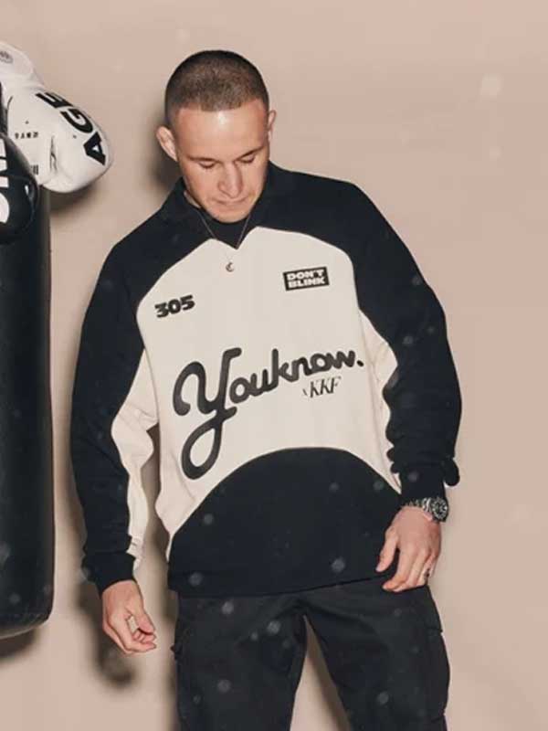 Unisex Football KKF Black PUllover Fleece Hoodie
