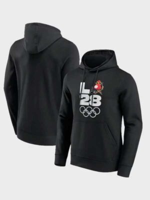 Unisex Olympics x LA28 Black Pullover Hoodie