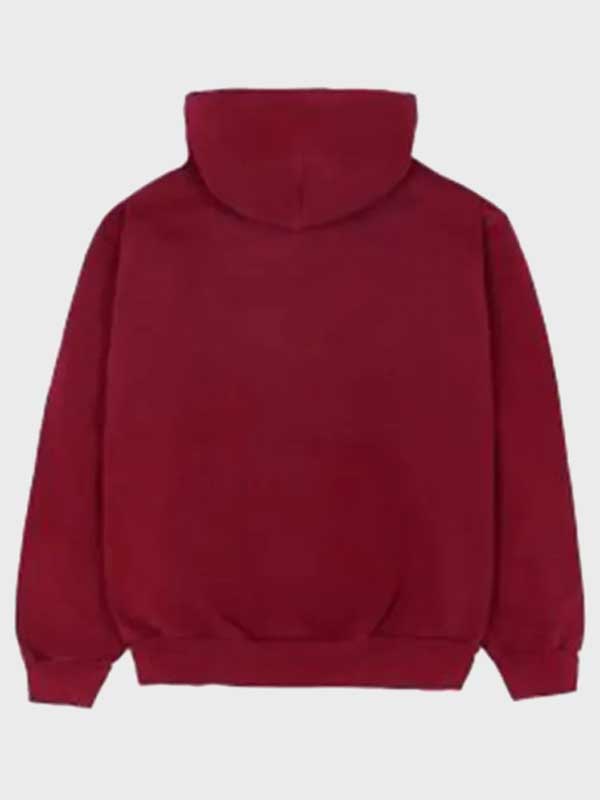 Unisex Sp5der Logo Maroon Pullover Hoodie