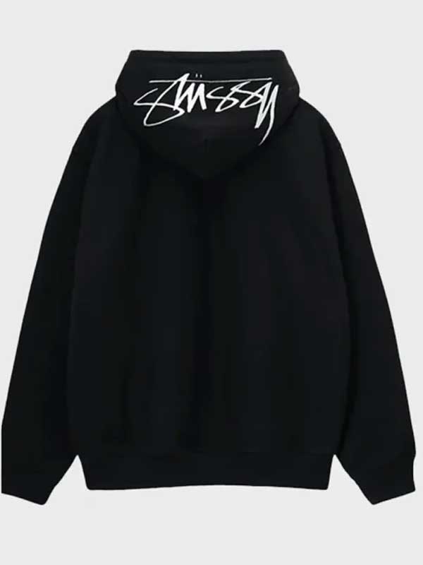 Unisex Stussy Back Applique Pullover Hoodie