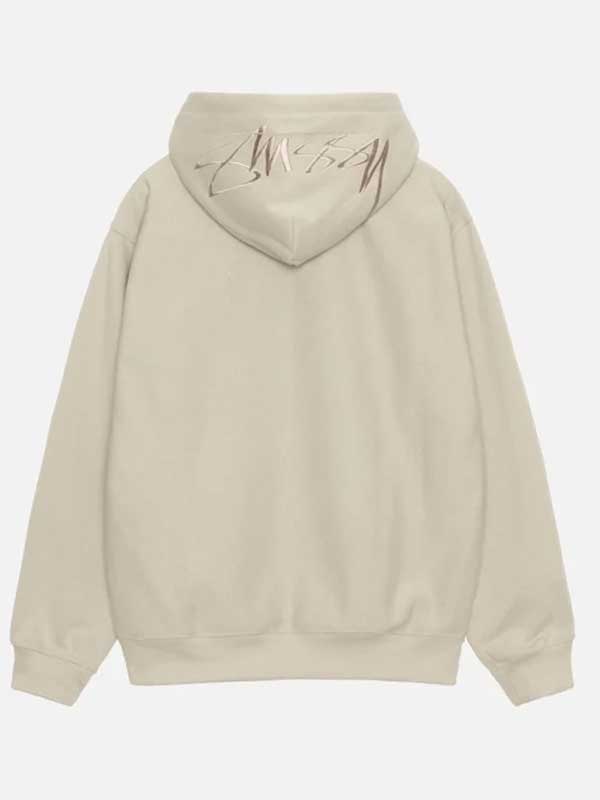 Unisex Stussy Back Applique Pullover Hoodie