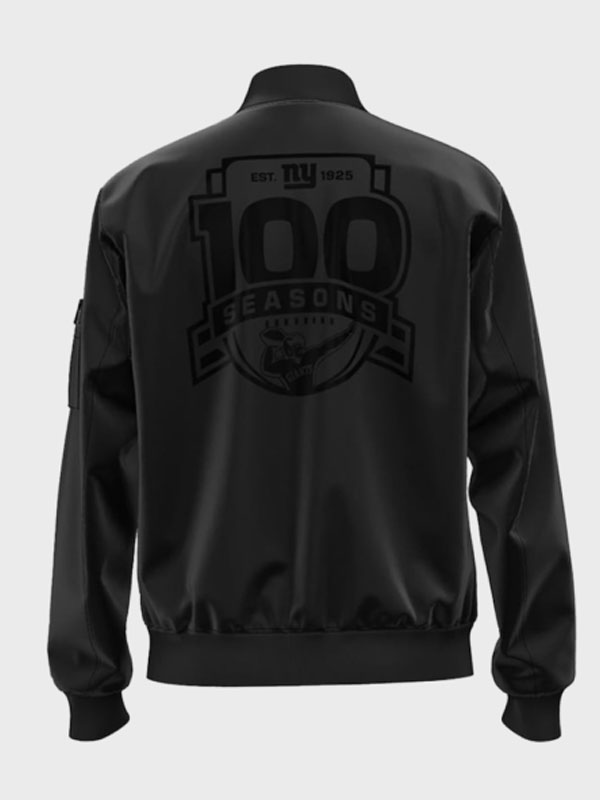 100th Season Boss New York Giants Hugo Bomber Jacket