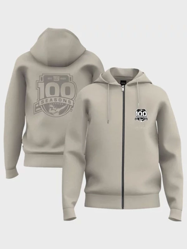 100th Season Boss New York Giants Hugo Pullover Hoodie