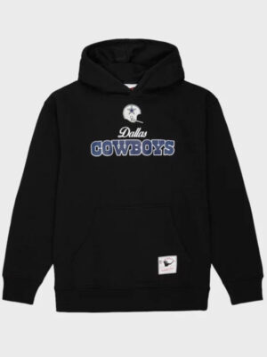 2024 Mitchell and & Dallas Cowboys Pullover Black Hoodie