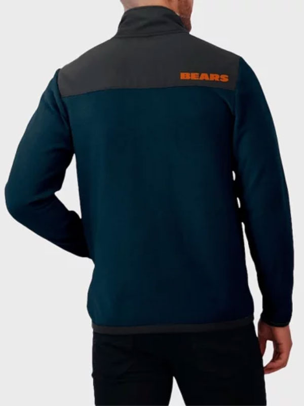 2024 NFL Chicago Bears Fleece Navy Blue Jacket