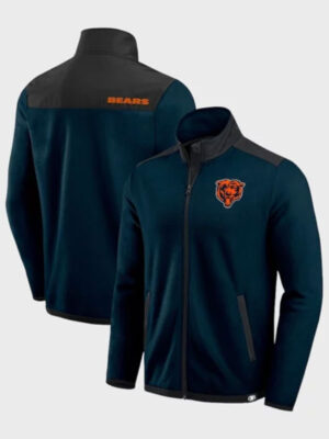 2024 NFL Chicago Bears Fleece Navy Blue Jacket